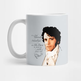 "A Truth Universally Acknowledged"_Funny Mr Darcy quote. Mug